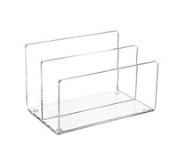 Maul 1952005 Acrylic Card Holder 2 Compartments Clear