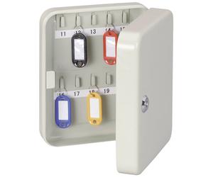 Maul 20900 Key Cabinet 40 Hooks Grey Lock Secure Wall-Mount Cylind...