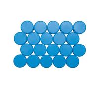 MAUL 30 mm 0.6 kg Maulpro High Quality Round Magnet for Whiteboards - Light Blue (Pack of 20)