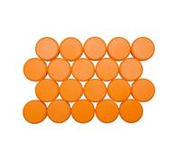 MAUL 30 mm 0.6 kg Maulpro High Quality Round Magnet for Whiteboards - Orange (Pack of 20)