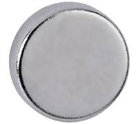 Maul 6166396 Neodym magnet Disc Silver Ø10mm x H3mm 10 pcs