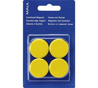 Maul 6175202 Facetterand Magnet pro SB, 0,17 kg, diameter 15 MM, yellow, 4 (EU)