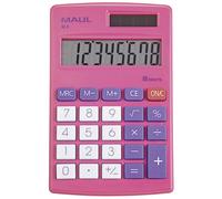 MAUL Calculator M8 | Small Calculator with 8 Digits Display | Standard Functions for Office, Home, School | Solar Calculator with Battery Use in the Dark | Black