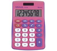 Maul 7263034 Desk Calculator Light Blue 8 Digit Battery & Solar Po...