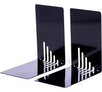 Maul 85 x 140 x 140 mm Narrow Metal Book Ends - Black 3501090