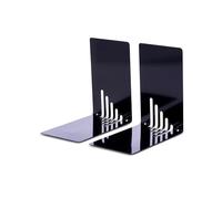 Maul 85 x 140 x 140 mm Narrow Metal Book Ends - Black 3501090