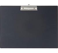 Maul A3 Clipboard Cardboard with Foil Writing Board with Paper Clamp Clipboard with Modern Clip for Storage of Paper for Office, Kitchen and Workshop, Black
