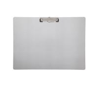 MAUL A3 Clipboard Silver Landscape Aluminum | smooth writing support, secure steel clamp, wall hanging option, room for up to 80 sheets, clean professional look