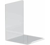 Maul bookend acrylic 100x130x100 mm crystal clear pack of 2