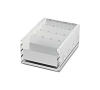 MAUL Business Card Box MAULacro Transparent Acrylic Aluminium
