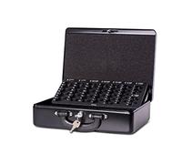 MAUL Cash Box Black Steel Lockable Money Case