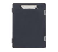 MAUL Clipboard A4 Document Folder A4 with Storage Box for Ballpoint Pen, Paper and Notepad Side Opening Suitable for Backpack, Briefcase and School Bag Black