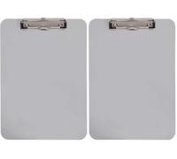 Maul Clipboard, Din A4 Portrait, Plastic, 8 mm Clamping Width, 3 mm Board Thickness, Grey, 2340582 (Pack of 2)
