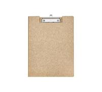 MAUL Clipboard Folder A4 MAULbalance | Cardboard Conference Folder with Marbled Look | Modern Metal Clip for Storage of Paper | Folder for Office, Kitchen and Workshop | Brown
