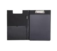 Maul Clipboard Folder with Foil Cover And Anti-Copying Protection, Din A4 High, Inside Pocket, 8 mm Clamping Width, Black
