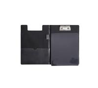 Maul Clipboard Folder with Foil Cover And Anti-Copying Protection, Din A5 High, Inside Pocket, 8 mm Clamping Width, Black, 2339790