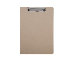 MAUL Clipboard Maulbasic, Clipboard, Din A4 Portrait, Hard Fibre Wood, Recyclable, 8 mm Clamping Width, 2392070