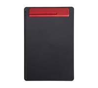 Maul clipboard, Plastic shatterproof A4 clipboard, Paper Stopper Left, Pen Holder Black/red