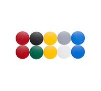 MAUL Colourful Magnets Round Pack of 10 600 g Adhesive Force Shatterproof