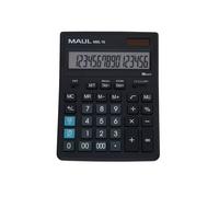 MAUL Commercial Calculator MXL16 | Angled Display with 16 Digits | Includes Tax Calculator | Large: 20.5 x 15.5 cm | Professional Desk Calculator | Solar/Battery | Black