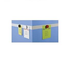 MAUL Ferroband, self-adhesive magnetic wire wall rail, white, white, 6212002