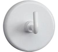 Maul Hook Circular Hook Magnet White 6 kg bearing-capacity 36 mm Pack of 5