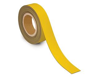 MAUL Labelling Tape 40 mm x 1 mm, Writeable Tape with Magnetic Backing, Versatile in Office, Workshop, Warehouse and Kitchen, Can Be Cut to Size, 10 m Length, Yellow