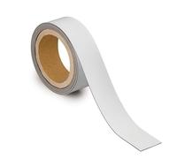 MAUL Magnetic Label Tape White Writable Metal Strip | trim-to-size use, tidy shelf marking, reliable hold on steel, marker-friendly coating, versatile 3 m roll