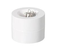 MAUL magnetic paperclip holder, Ø 73mm, H66mm, White
