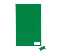 MAUL Magnetic Symbols Rectangular 1 x 2 cm Pack of 56 Green
