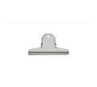 MAUL MAULbasic Metal Paper Clip Vintage Clamp with Wide Locking Clip 10 cm and Clamping Width 3 cm Gadget for Household, Kitchen and Office Suitable for DIY Projects Silver