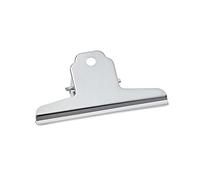 MAUL MAULbasic Metal Paper Clip Vintage Clamp with Wide Locking Clip 12 cm and Clamping Width 3 cm Gadget for Household, Kitchen and Office Suitable for DIY Projects Silver