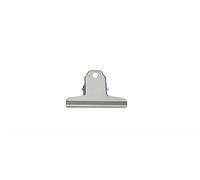 MAUL MAULbasic Metal Paper Clip Vintage Clamp with Wide Locking Clip 7.5 cm and Clamp Width 2.5 cm Gadget for Household, Kitchen and Office Suitable for DIY Projects Silver