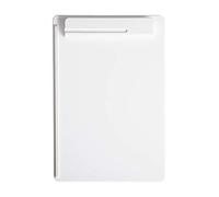 MAUL MAULgo Clipboard A4 Plain Writing Board in DIN A4 Format Modern Writing Case with Holder for Pens and Ballpoint Pens Ideal Clipboard for Everyday Use in The Office and University White