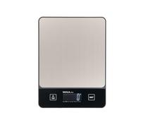 MAUL MAULlibra Letter Scale 19.8 x 14.8 cm | Scales up to 5 kg | Modern Kitchen Scale with 1 g Scale | Automatic Zero Setting | Batteries Included | Black