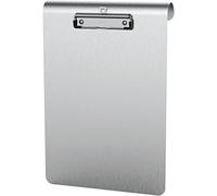 MAUL MAULmedic clipboard for Hanging, Writing Board, DIN A4 high, anodised Aluminium/Stainless Steel, Plate Thickness 0.12 cm, clamp Width 0.8 cm, Silver