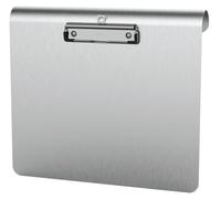 MAUL MAULmedic clipboard for Hanging, Writing Board, DIN A4 Landscape, anodised Aluminium/Stainless Steel, Plate Thickness 0.12 cm, clamp Width 0.8 cm, Silver