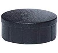 MAUL MAULsolid Magnets, Diameter 15 mm (Pack of 10), Mini Magnets Made of Plastic with 150 g Adhesive Force, Strong for Whiteboard and Magnetic Board, Ideal for Office, Home Office and Workshop, Black