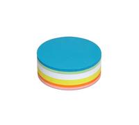 Maul Moderation Cards Circle, 135 mm, 150 g/m² Paper, Usable On Both Sides, Assorted Colours, 250 Pieces