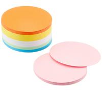 Maul Moderation Cards Circle, 95 mm, 150 g/m² Paper, Usable On Both Sides, Assorted Colours, 250 Pieces