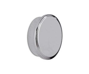 MAUL Neodymium Magnet Diameter 30 x 9 mm, Strong Magnet with High Adhesive Force (21 kg), Magnet with Elegant and Modern Design, Ideal for Magnetic Board, Fridge and Whiteboard, Silver