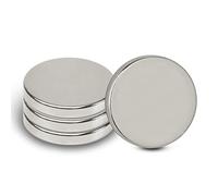 MAUL Neodymium Magnets Silver Set of 4 Flat 4.2 kg