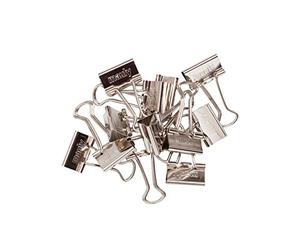 Maul Original Mauly Klemmer 19 mm, foldback clamp, clamping width 7 mm, 2141996, box 12 pieces, light silver