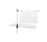 MAUL Plan Holder Silver Desk Clamp Adjustable Support | Reliable tabletop grip, smooth height setting, keeps sheets in view, durable metal construction, practical paper retainer