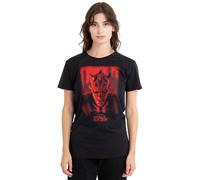 Maul Shadow Lord Red City Poster Ladies T Shirt, Black, Large