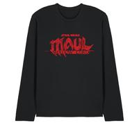 Maul Shadow Lord Red Logo Unisex Long Sleeve T Shirt, Black, X-Large