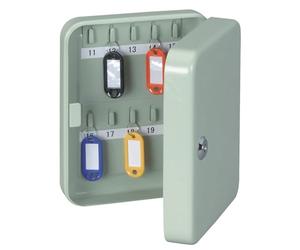MAUL Wall Mounted Key Cabinet, 20 Keys, 20x16,5x6cm, Grey