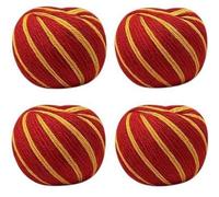 Mauli Red & Yellow (Set of 4) Handmade Moli, Kalawa, Sacred Moli, Religious Cotton Thread, Pooja Dhaaga, Wrist Roll, for Pujan, Havan, Worship Wrist Band Cotton Mauli Kalawa Thread