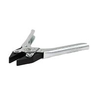 Maun 4871-200 Flat Nose Parallel Plier 200 mm | Secure Even Grip Along Length of Serrated Parallel Jaws | V-Slot and Open Throat to Hold Wire and Rod | Professional Quality