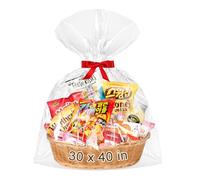 Mauproy 30" x 40" Large Clear Cellophane Wrap Bags